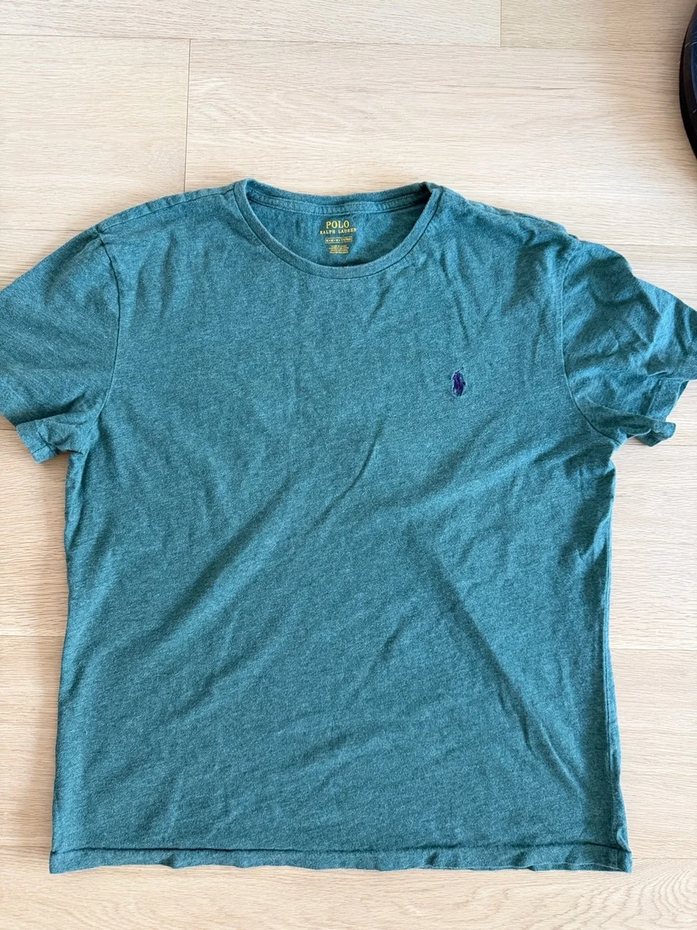Polo by Ralph Lauren Short-Sleeve Crew Tee in Teal Green